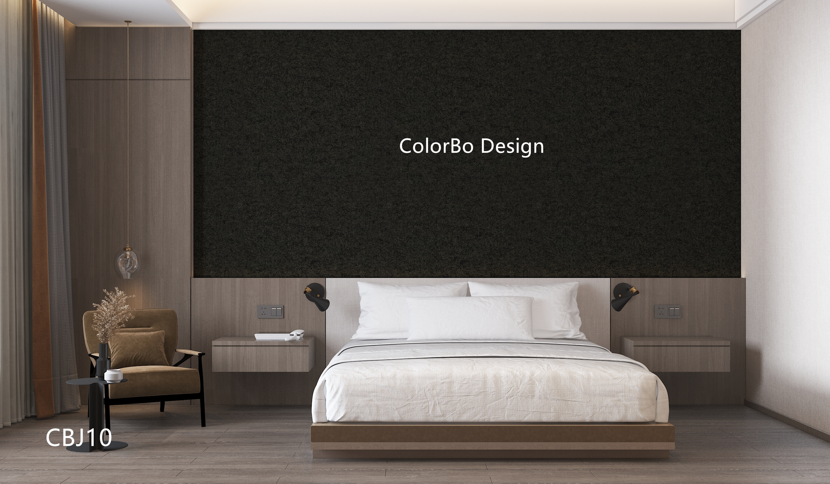 CBJ10 Polyester-Faser-Schallabsorption und feuerfeste einfache Platte für Wanddekoration