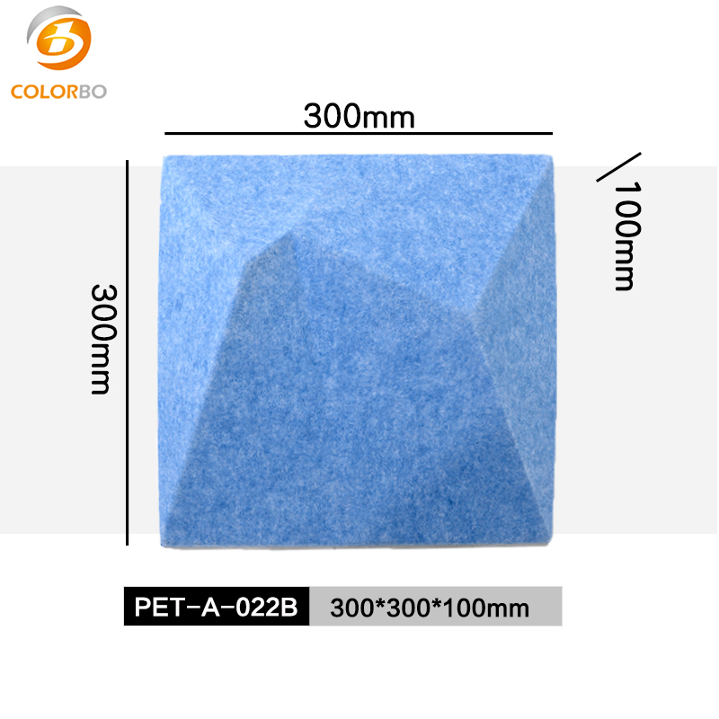 PET-A-022B Dekorationsmaterial 3D-PET-Akustik-Wandpaneel