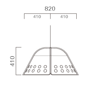 PET-LPU-04P Akustischer 3D-Deko-Lampenschirm aus Polyesterfaser